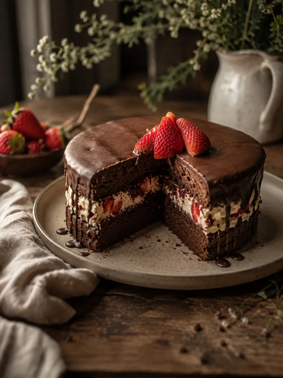 Torta Capricho de fresas